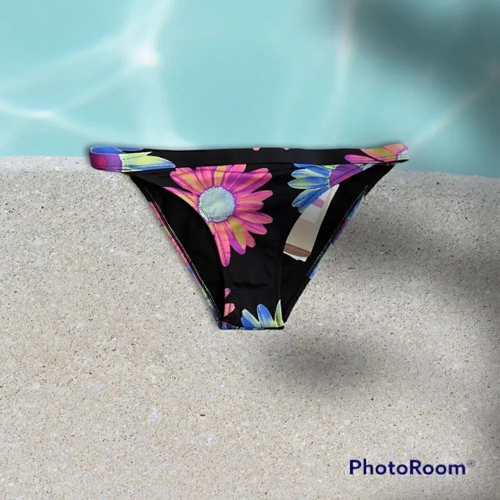 Quiksilver Floral Bikini Bottom size S NWT
